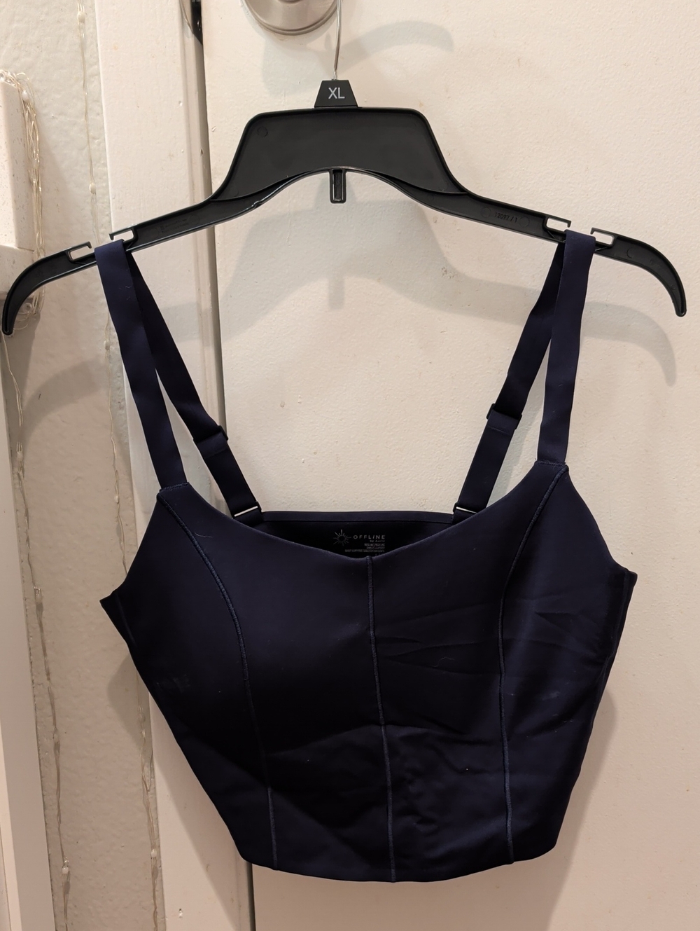 Offline By Arie Real Me Navy Corset Sports Bra